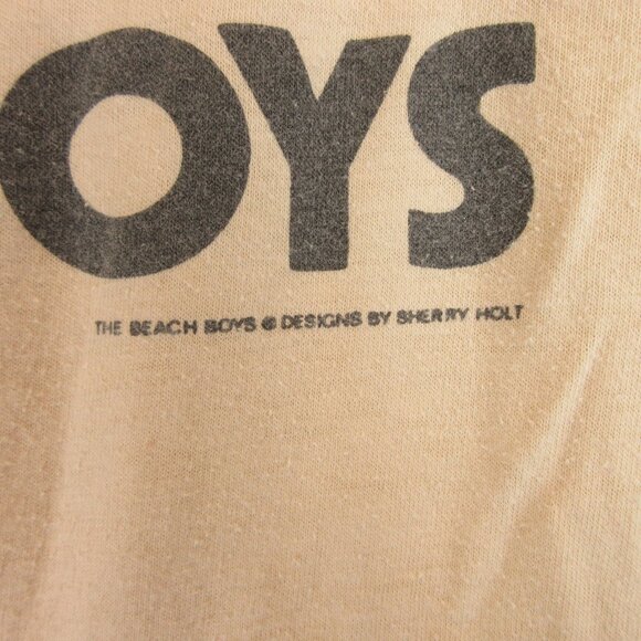 Vintage The Beach Boys Designs Single Stitch Tee Size M Tan - Picture 3 of 13